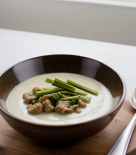 Veal and Leeks With Celery Root Sauce - House Beautiful recipe image