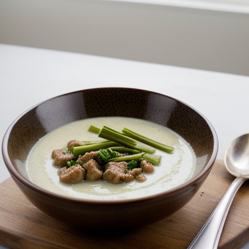 Veal and Leeks With Celery Root Sauce - House Beautiful recipe image