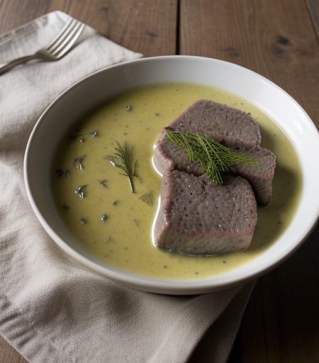 Veal in Mustard & Dill Sauce recipe image