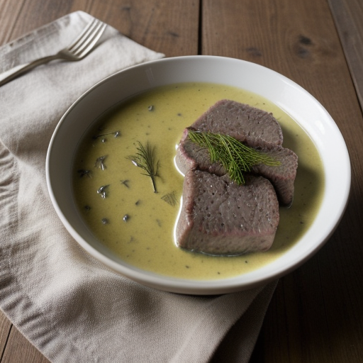 Veal in Mustard & Dill Sauce recipe image