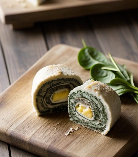 Veal~spinach & Mashed Potato Roll recipe image