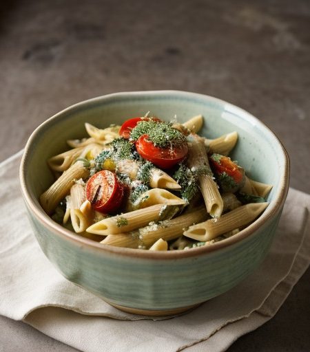Vegan: Aegean Artichoke & Penne Salad recipe image