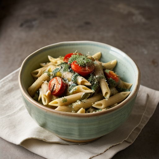 Vegan: Aegean Artichoke & Penne Salad recipe image