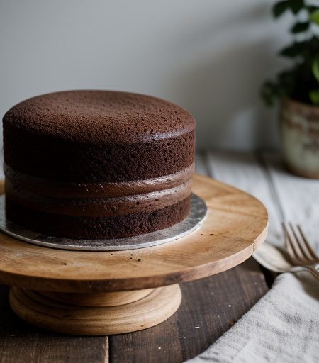 Vegan Chocolate Sponge Cake recipe image