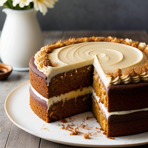 Vegan: Eggless Carrot Cake Recipe recipe image