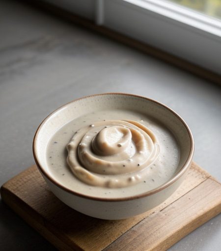 Vegan No-Fat Wine-Cream Sauce recipe image