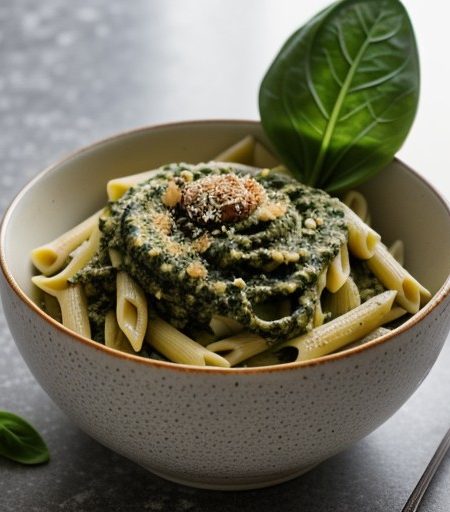 Vegan Pasta Al Pesto recipe image