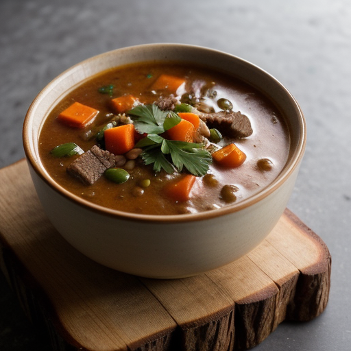 Vegetable Beef Barley Soup recipe image