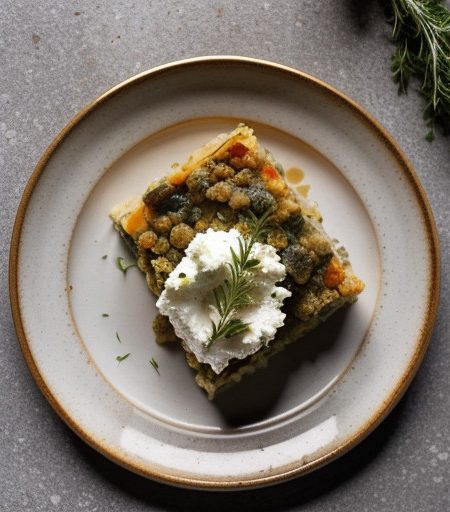 Vegetable Casserole With Goat Cheese and Herbs - Bon Appe recipe image