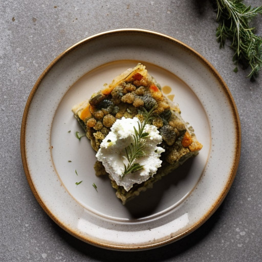 Vegetable Casserole With Goat Cheese and Herbs - Bon Appe recipe image