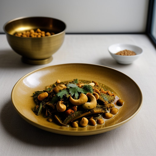 Vegetable Curry With Cashews recipe image