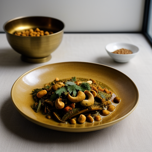 Vegetable Curry With Cashews recipe image
