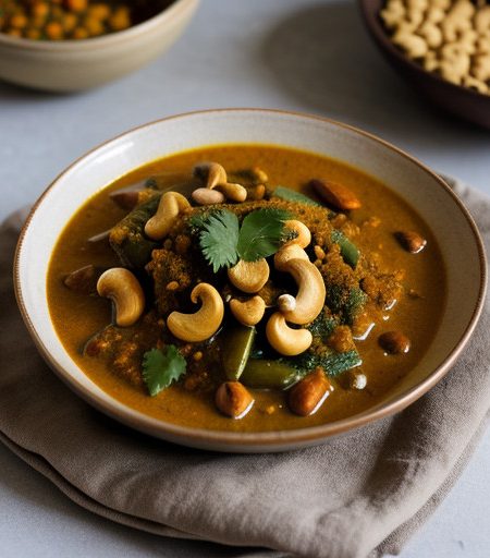 Vegetable Curry With Cashews recipe image