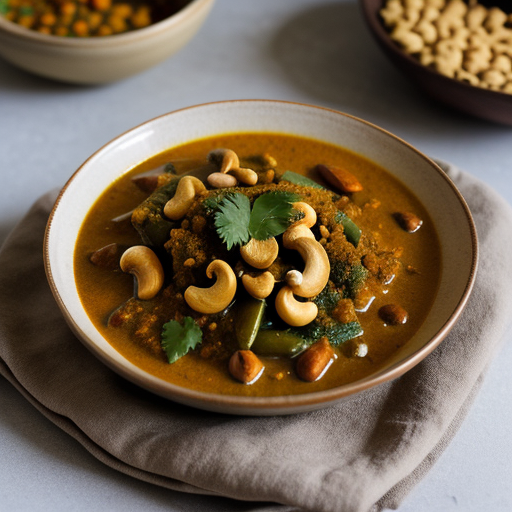 Vegetable Curry With Cashews recipe image
