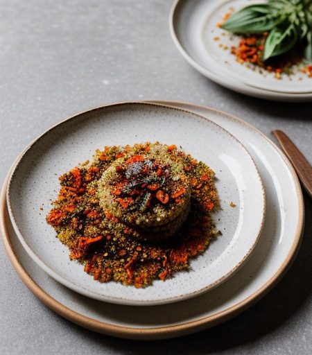 Vegetable-Flecked Semolina Crackers recipe image