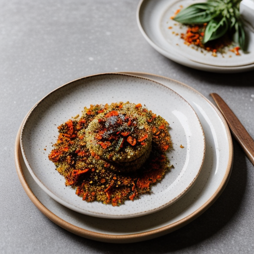 Vegetable-Flecked Semolina Crackers recipe image