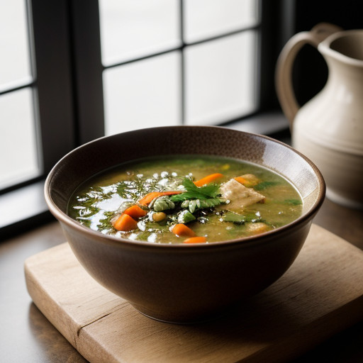 Vegetable & Herb Rice Oriental Soup recipe image