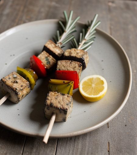 Vegetable Kebabs With Rosemary recipe image