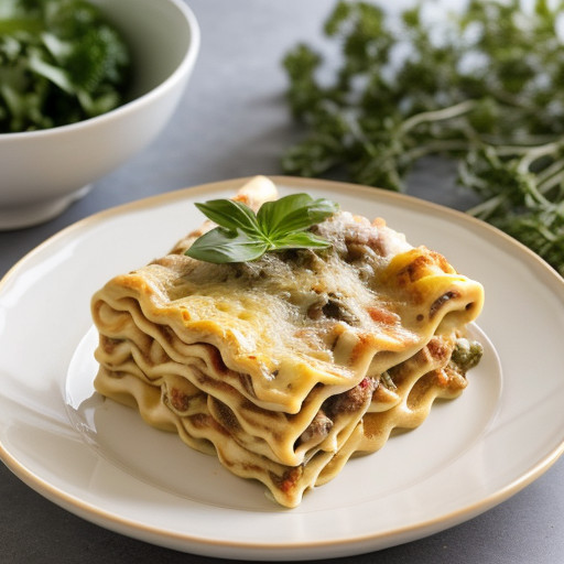 Vegetable Lasagna "Curls" recipe image