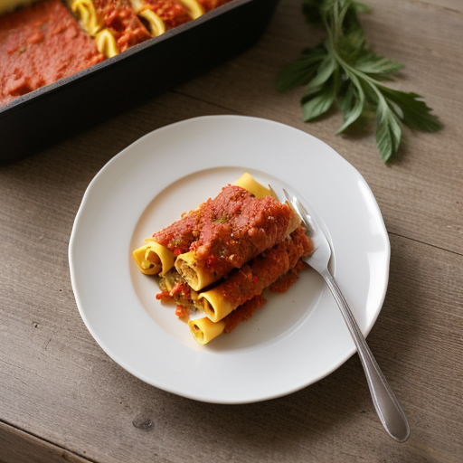Vegetable Manicotti recipe image