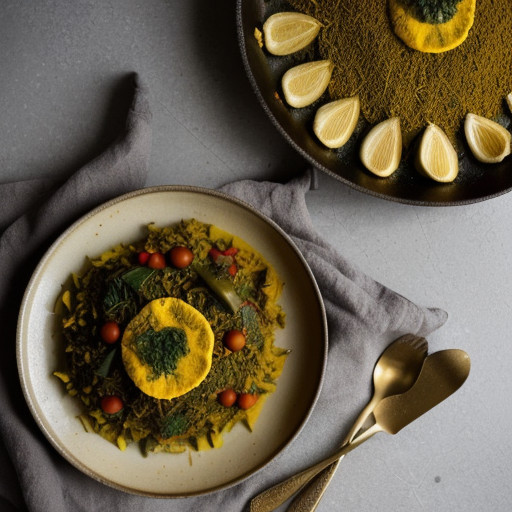 Vegetable Paella With Saffron and Curry - Bon Appetit recipe image