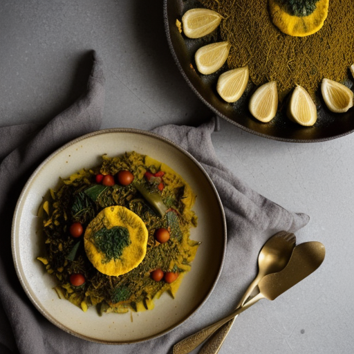 Vegetable Paella With Saffron and Curry - Bon Appetit recipe image