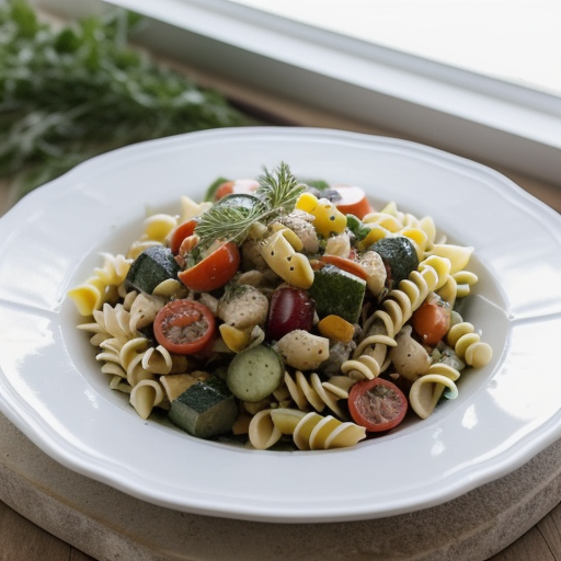 Vegetable Pasta Salad** recipe image