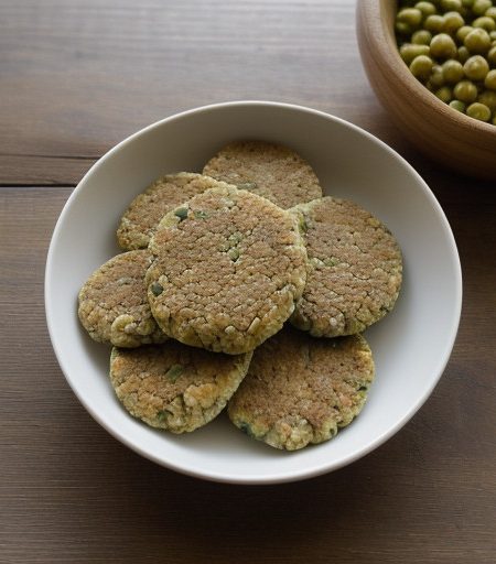 Vegetable Patties With Peanut Sauce recipe image