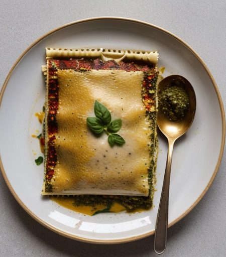 Vegetable Pesto Lasagne recipe image