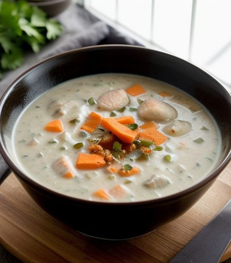 Vegetable-Salmon Chowder recipe image