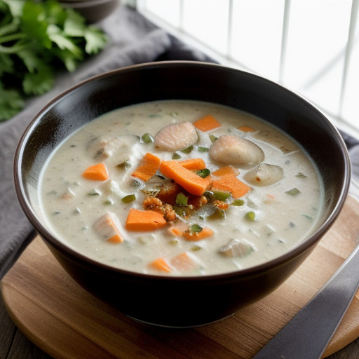 Vegetable-Salmon Chowder recipe image