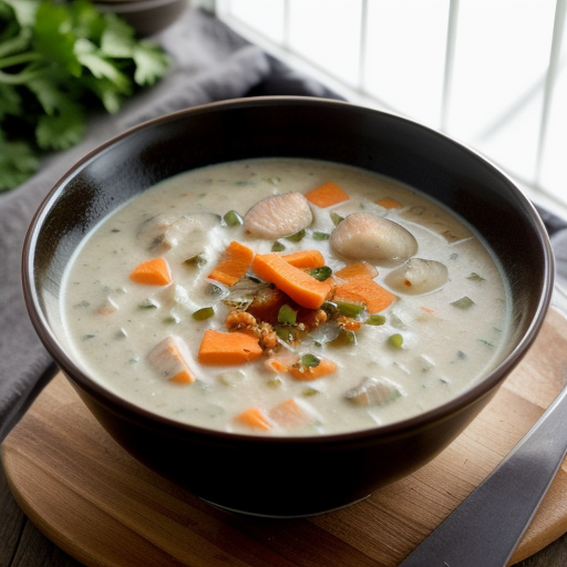 Vegetable-Salmon Chowder recipe image
