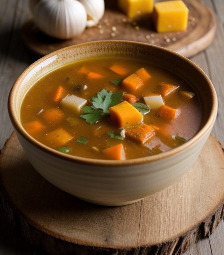 Vegetable Soup With Goulash Taste recipe image