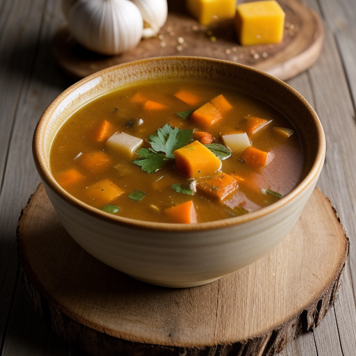 Vegetable Soup With Goulash Taste recipe image