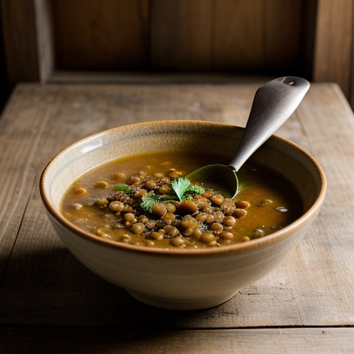 Vegetable Soup With Lentils (Vegan recipe image
