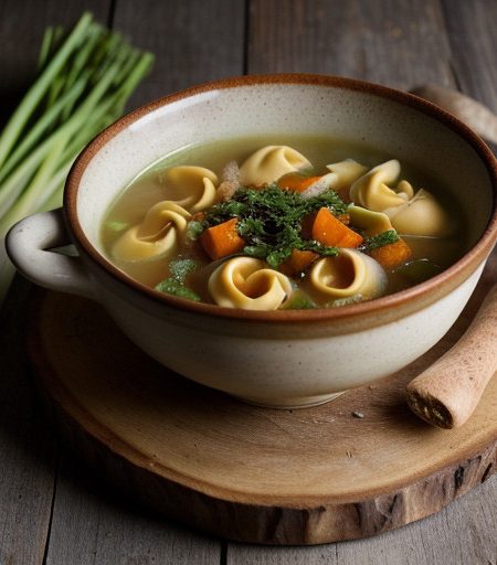 Vegetable Soup With Tortellini recipe image