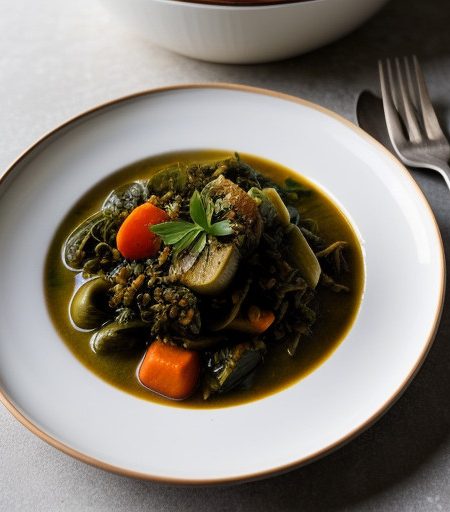 Vegetable Stew With Dolma recipe image