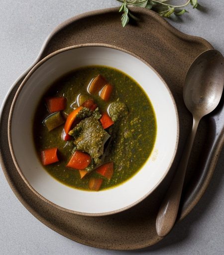 Vegetable Stew With Pesto recipe image