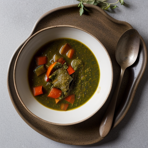 Vegetable Stew With Pesto recipe image