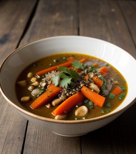 Vegetable Stew With Spicy Peanut Sauce recipe image