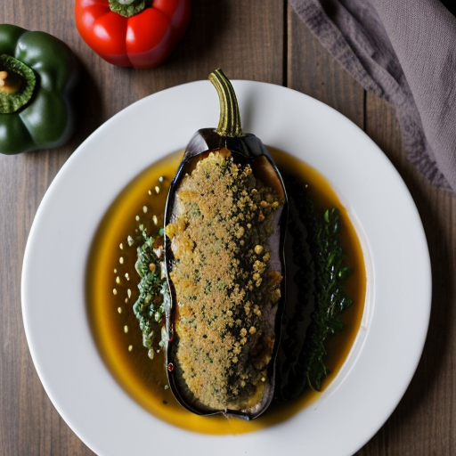 Vegetable-Stuffed Eggplant recipe image