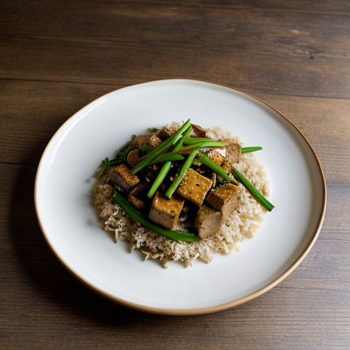 Vegetable, Tofu and Pork Stir-Fry recipe image