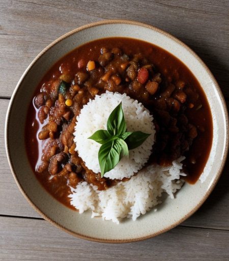Vegetarian Chili With Rice recipe image