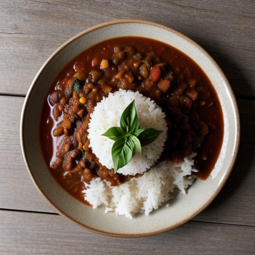 Vegetarian Chili With Rice recipe image