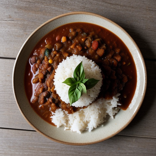 Vegetarian Chili With Rice recipe image