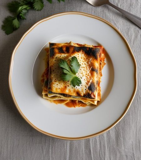 Vegetarian Lasagne E Tre Formaggi recipe image