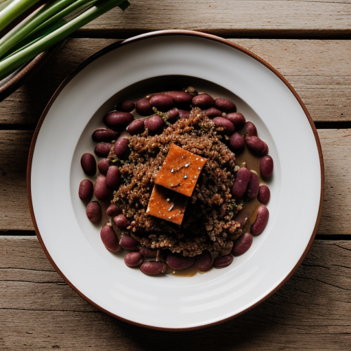 Vegetarian Red Beans & Seven-Grain Dirty Ri recipe image