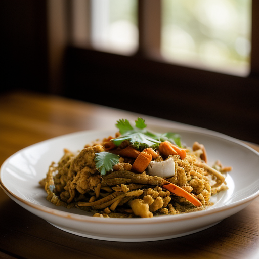 Vegetarian Stir Fried Crab Meat recipe image