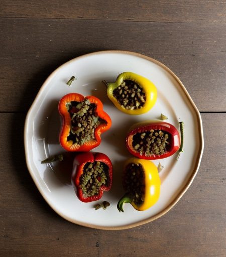Vegetarian Stuffed Peppers recipe image