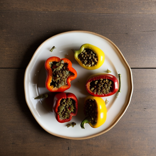 Vegetarian Stuffed Peppers recipe image